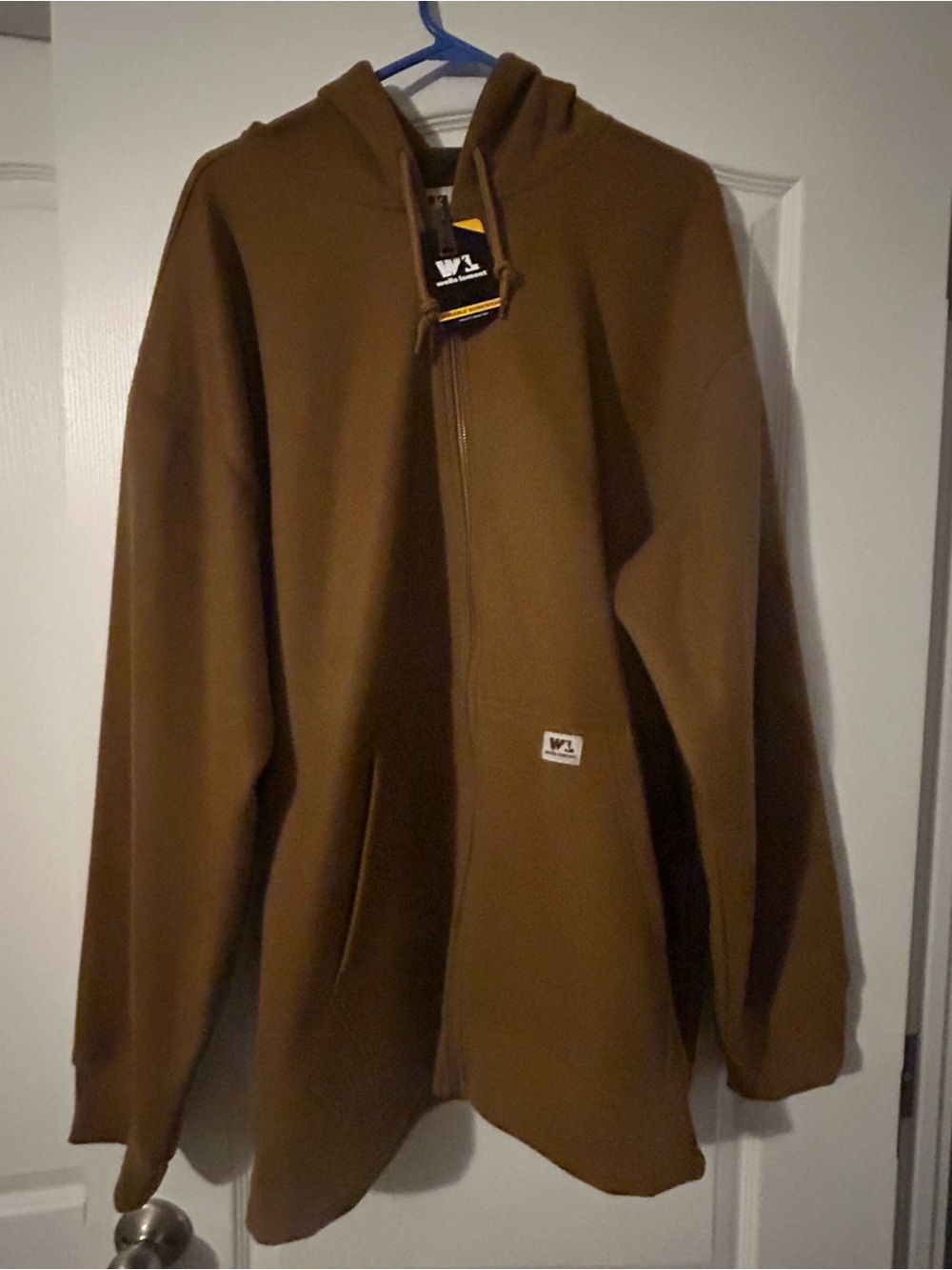 Men’s Wells Lamont Hooded Zip Sweater - Brown
